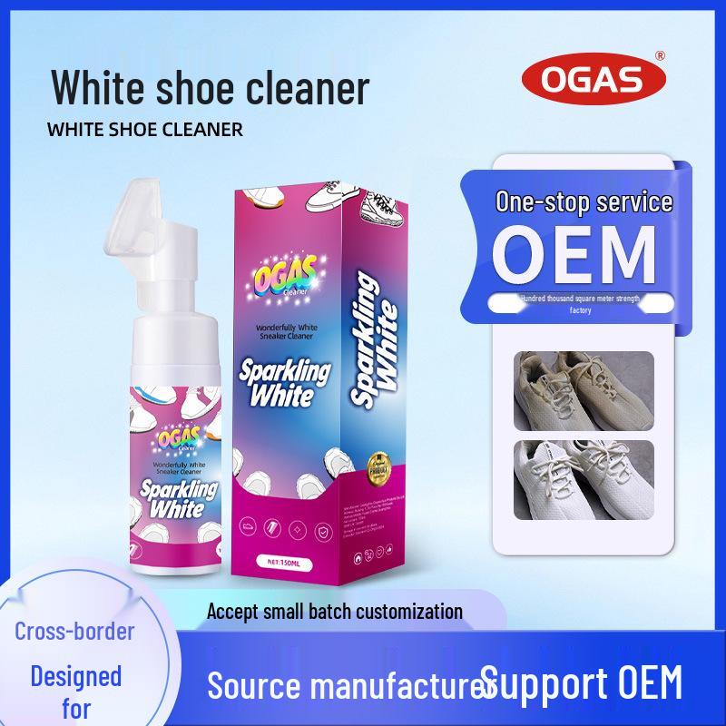 Weißer Sneaker Schaumreiniger: Fleckentferner & Aufheller ohne Waschen