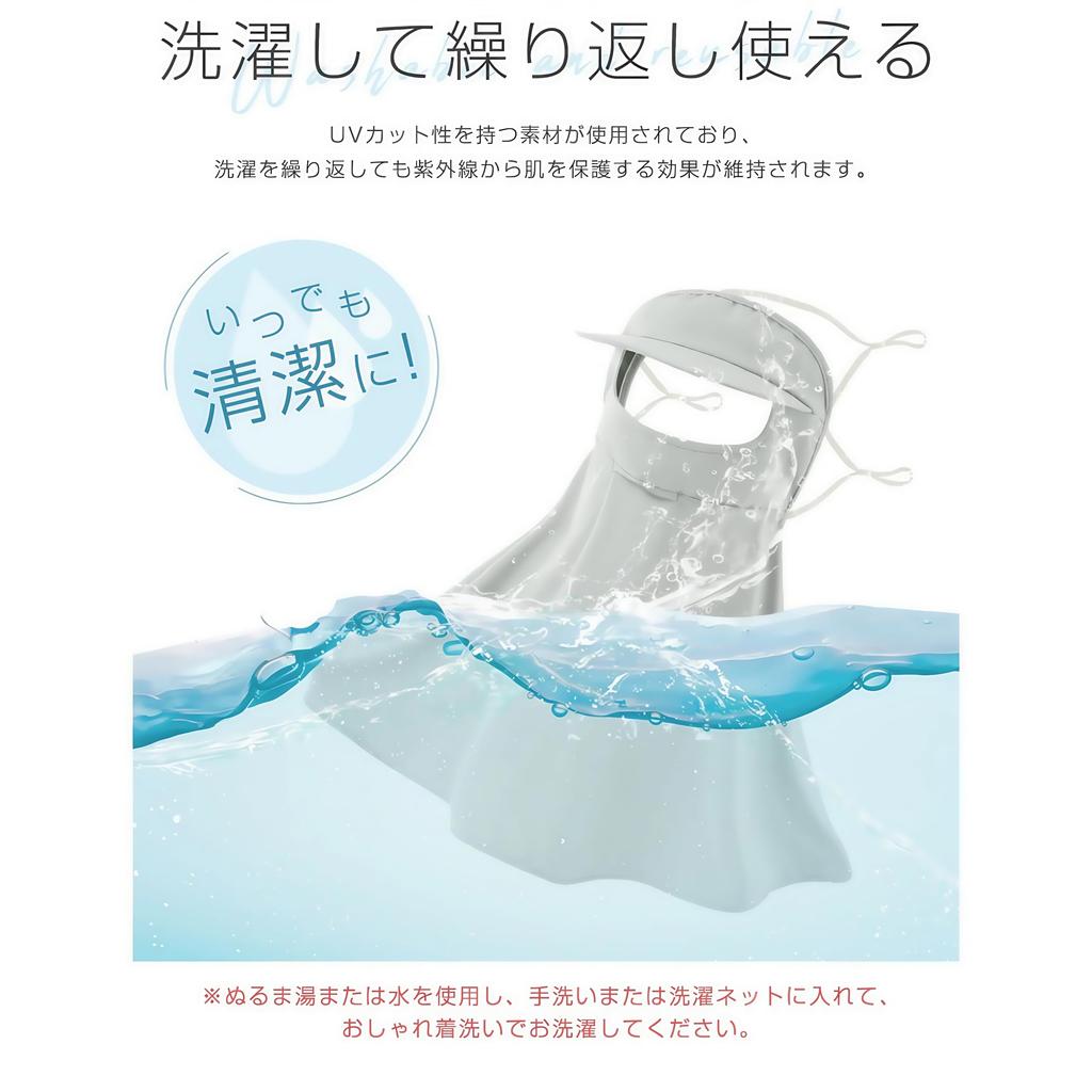 New design for cool to the integrated sun visor and UV sun comfortable for nose and full face sun with face adjustable for outdoor gray [LIUSHUYAN]