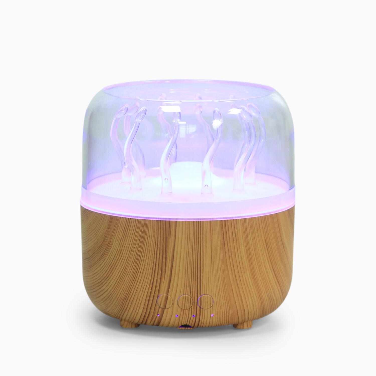 

280ML Rotating Seaweed Aroma Humidifier Essential Oil Diffuser with Remote & Timer, 7 Colors Light for Bedroom света блондинка