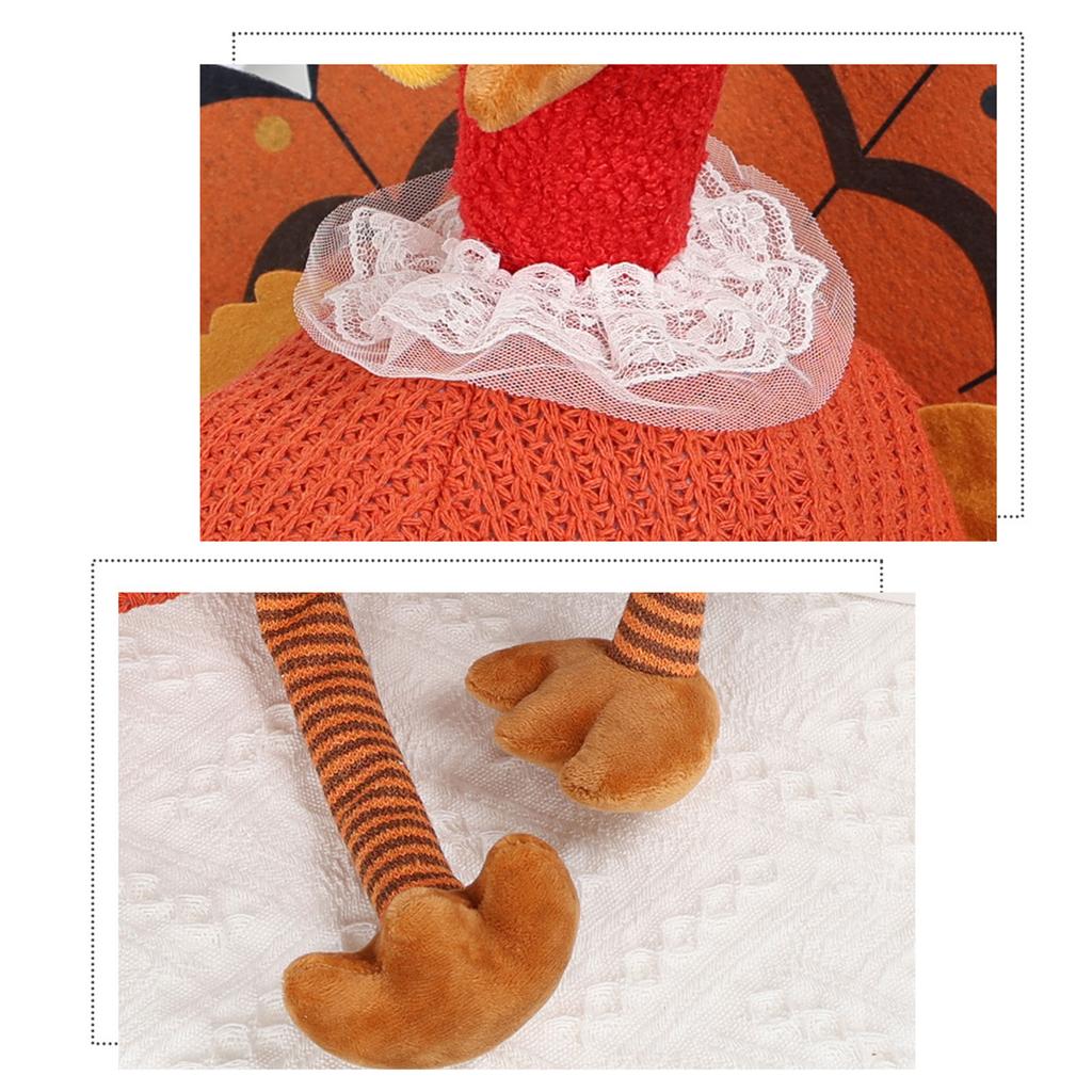 Playful Thanksgiving Turkey Hat Cap Durability Polyester Construction Long Last Color Safe For Children Party Decors