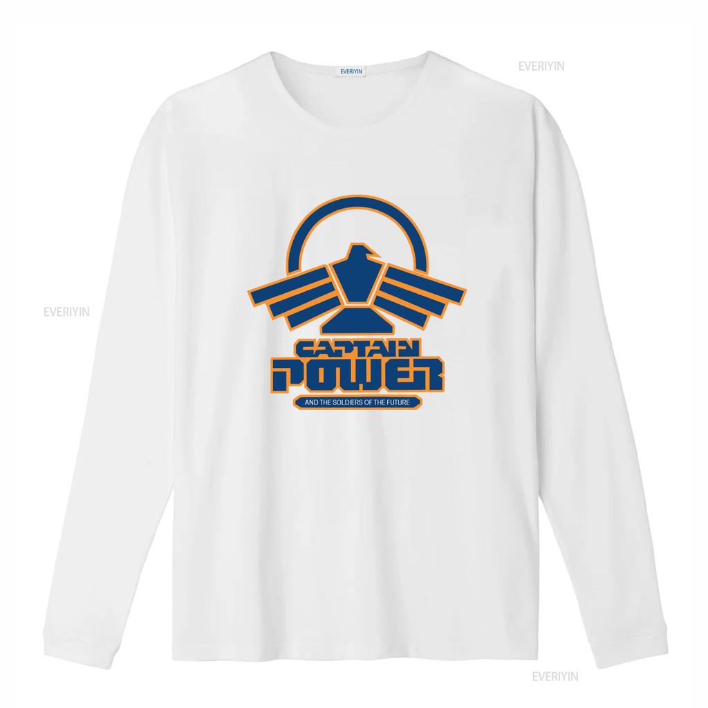 Captain Power and the Soldiers of Future Logo T Shirt for Casual Vintage Washed Fashion Streetwear Graphic Comfortable Slightly