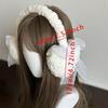 1PC New Japanese Sweet Girl Cute Lace Bow Warm Headgear Plush Ear Bag Love Earmuffs