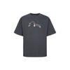 Evisu Aw23 Metallic Logo Print Oversized T-Shirt Men tops Dark-Gray 2EAGNM3TS5186BZCT