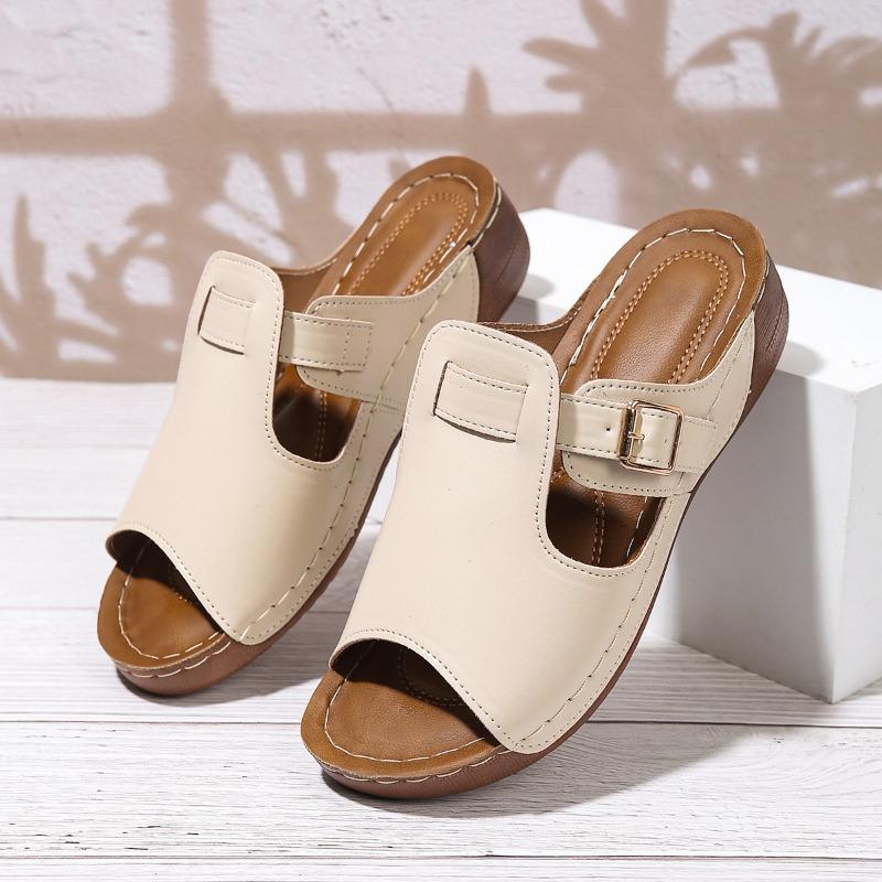 Large-sized Sandals for Summer, New Velcro Women's Shoes and Slippers