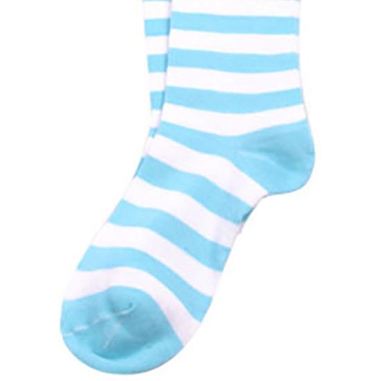 Girl's Sexy Striped Thigh High Long Socks Over The Knee Elastic Stockings