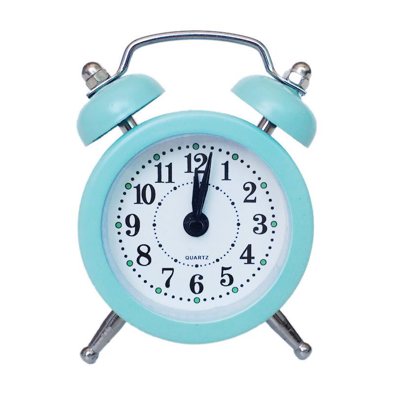Mini Metal Alarm Clock Cute Creative Student Children's Small Alarm Clock Exchangeable Clock Face