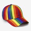 Unisex Rainbow Pattern Baseball Hat With Breathable Twill Fabric For Sun Protection