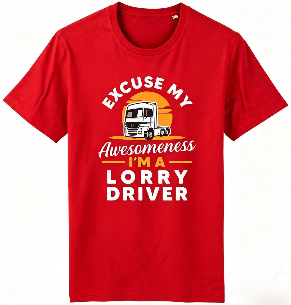 2026 Unisexs Fashion Personalized Casual Im A Lorry Driver Tshirt Funny Trucker Hgv Truck Driving Gift Dad Unisex