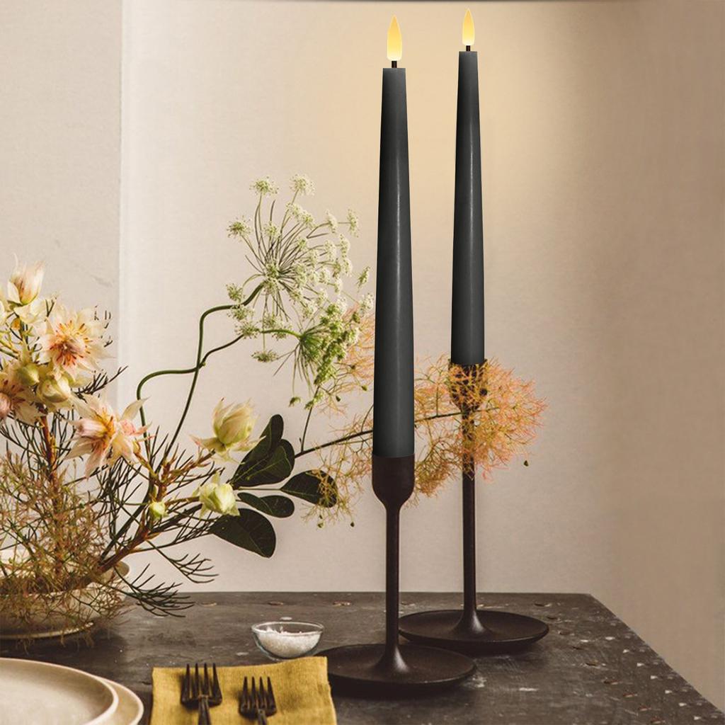 Conical Wavy Flameless Candle, 3D Flame Festival Decorative Candle Lamp, Suspended Candle, LED Electronic Candle Lamp