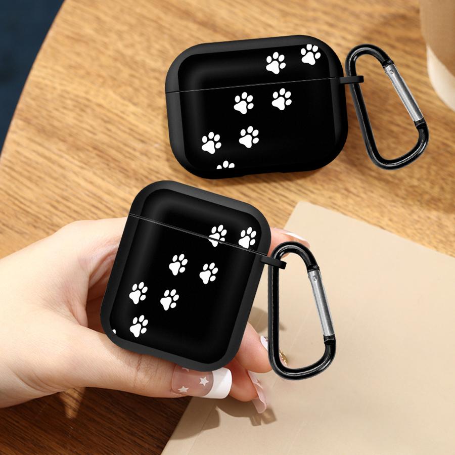 Süße Pfotenabdruck Kopfhörerhüllen Hülle für Airpods Pro2 Pro 2 3 4 Pro3 1