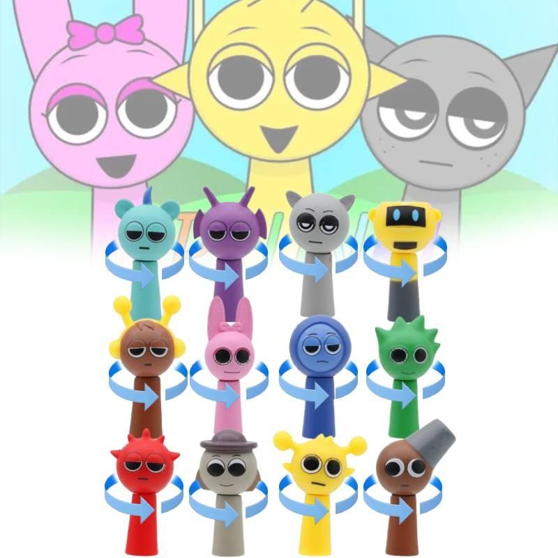 Sprunki The Character Model Toy Head Can Spin Cute Children Holiday Figures Gift