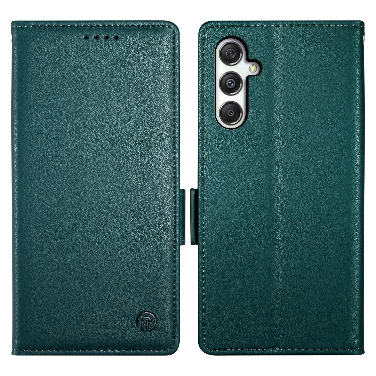 

DF-010 Чехол-подставка для Samsung Galaxy M35 5G, кошелек из искусственной кожи, чехол для телефона Blackish Green