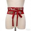 Flower Pattern Hanfu Cummerbund Crane Phoenix Flower Corset Belt Dress Girdle  Hanfu Costume