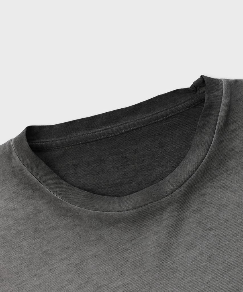 PANICALE Grey Garment Dye Cotton Florence T-Shirt