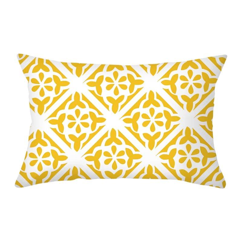 30*50 Geometric Nordic Colorful Stripe Pattern Printing Decorative Living Room Home Furnishing Polyester Rectangular Pillowcase