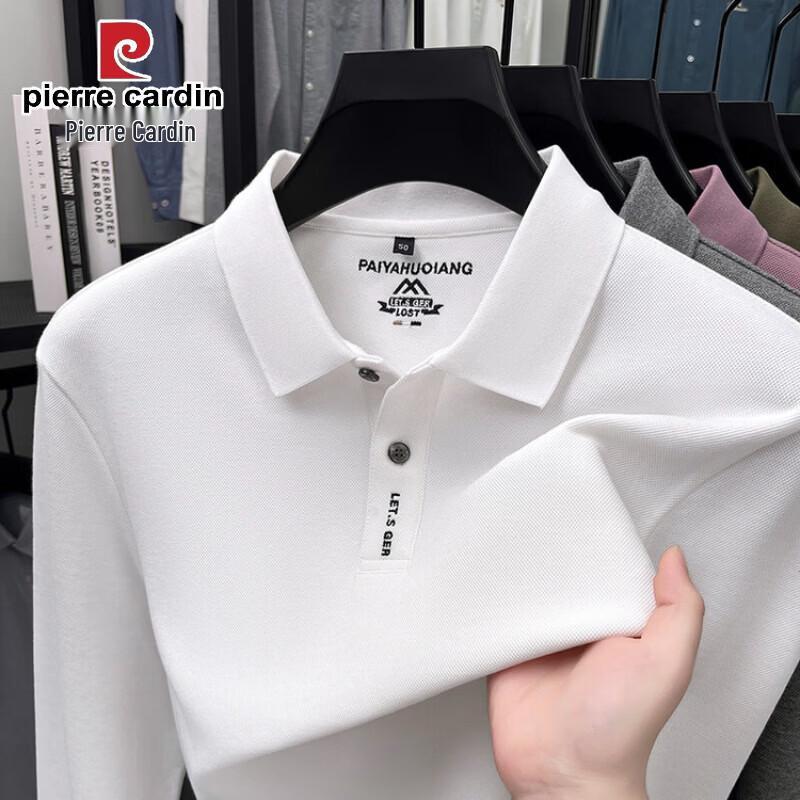 Pierre Cardin Men's Pure Cotton Long Sleeve Polo Shirt