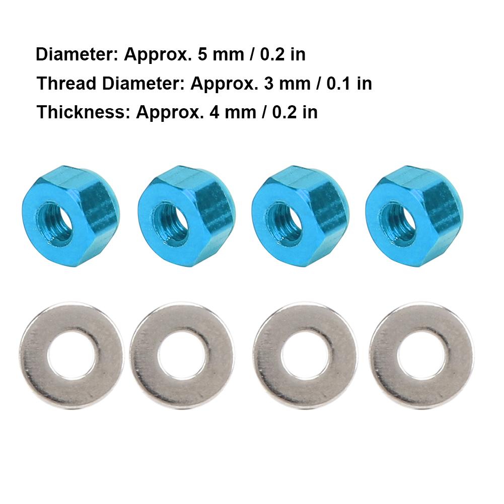 Wheel Hex Lock Nut Fit for wltoys 1 14 144001 RC Car Upgrade AccessoryBlue A949 49R