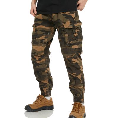 New Autumn Camouflage Cargo Pants Men's Multi-pockets Tooling Overalls Outdoor Man Trousers Casual Cotton Leisure Joggers Pants