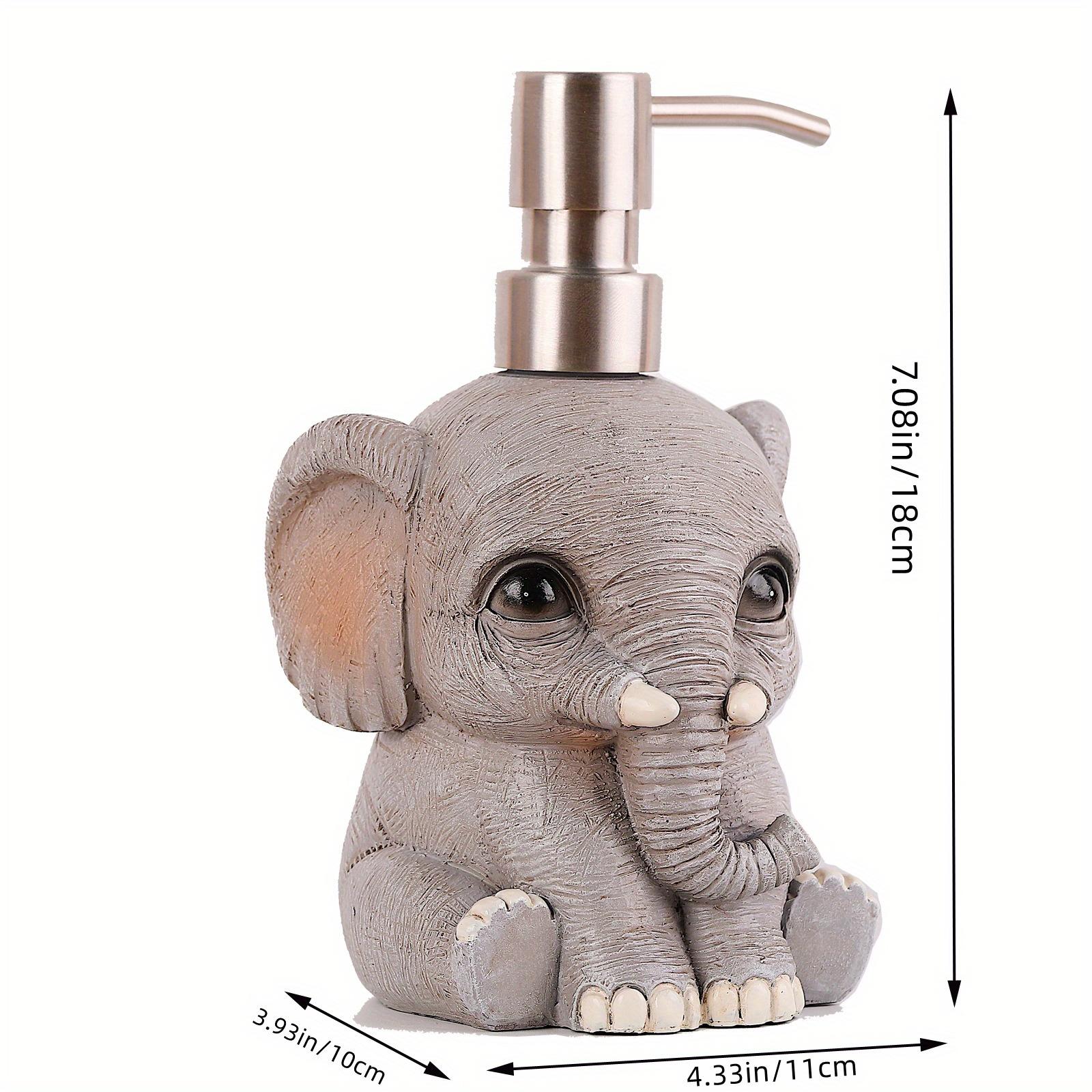 

1 шт., дозатор мыла в виде слона, декоративный дозатор для мытья рук на столешнице - ванная комната, кухонный дозатор жидкости для мытья посуды