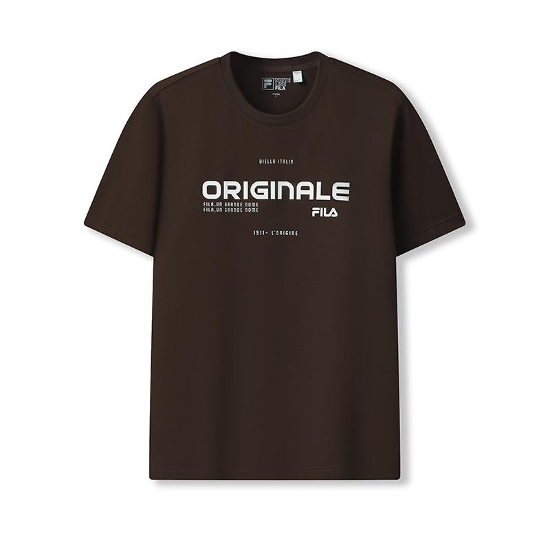 

Fila Оригинальная Мода Ретро Простая Повседневная Спортивная Повседневная Универсальная Удобная Прохладная Дышащая Мягкая Хлопковая Трикотажная Футболка с Коротким Рукавом F11M539111F-BN M