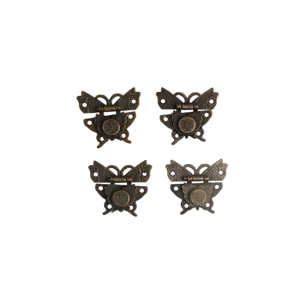 

Gift Box Jewelry Box Decorative Case Hook Decorate Brass Buckle Hasps Furniture Lock Clasp Lock B