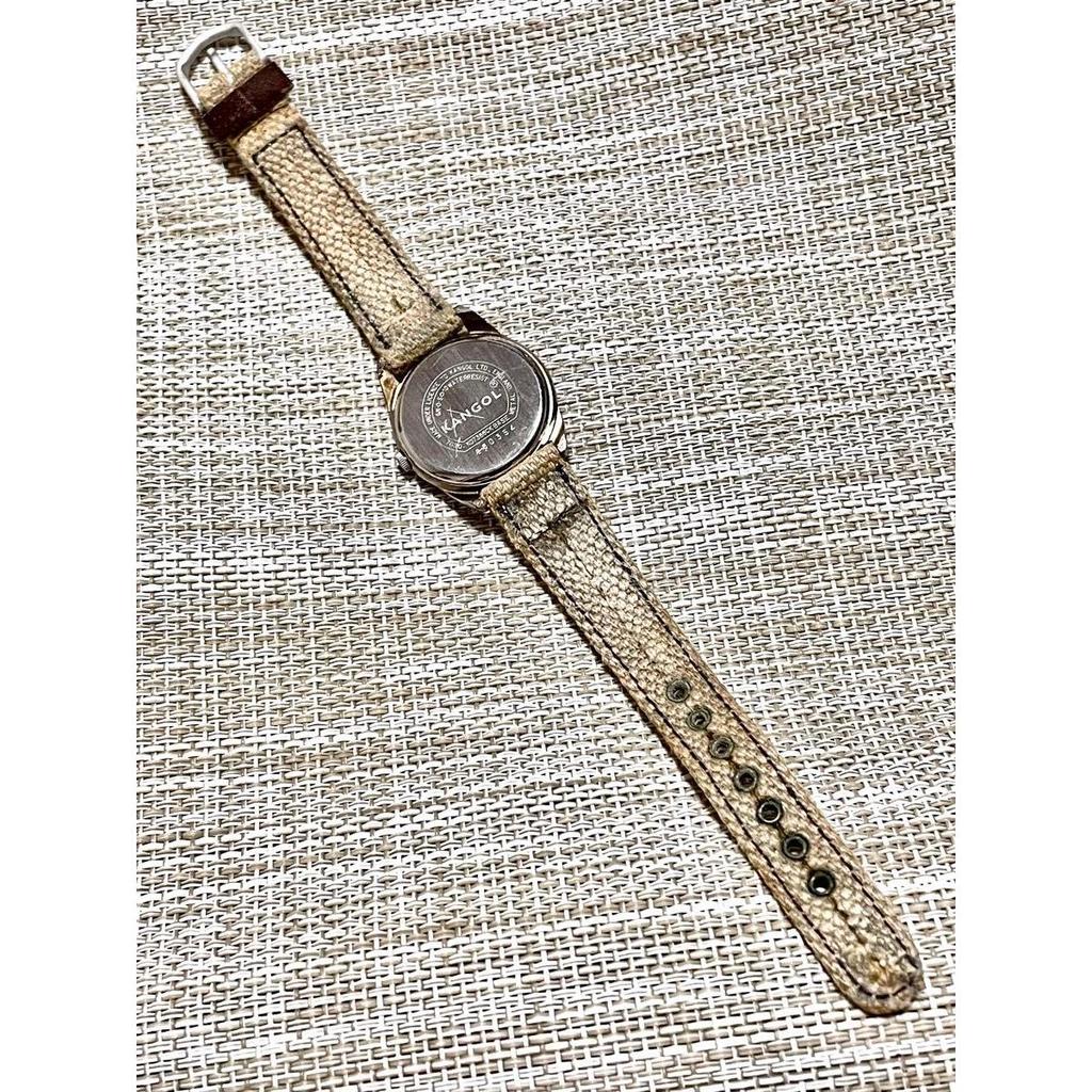 Used [Rare 90's Vintage Excellent Condition/Working] KANGOL x CITIZEN / Made by Citizen / UK / Genuine Linen Belt / Wristwatch