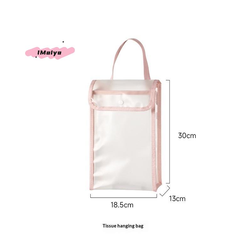 M-Waterproof And Breathable Tissue Box Wall-mounted Tissue Bag Portable Tissue Storage Box For Home
