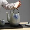 Ceramic big teapot hand-painted retro teapot cooler kettle iron handle lifting pot restaurant kettle household