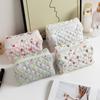 Kawaii Flower Printed Cosmetic Bag Large Capacity Travel Organizer Makeup Bag Storage Bag