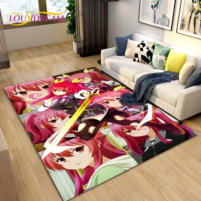 3D High School D×D Sexy Anime  Area Rug,Carpet Rug for Living Room Bedroom Sofa Doormat Decoration,kids Play Non-slip Floor Mat