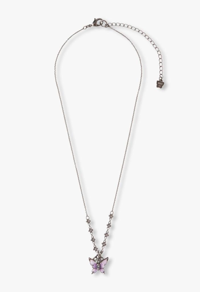 Sada 2 náhrdelníků s motivem motýla a růže SAXN049333XV [Anna Sui]