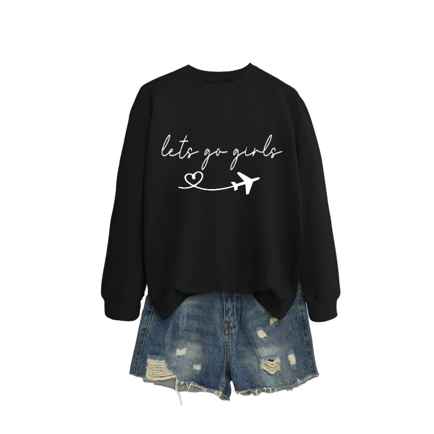 New Creative Fashion Sweatshirt Autumn Women's Sweatshirt Autumn and Winter Women's Thickened Sweatshirt Jacket Winter Large Size Sweatshirt