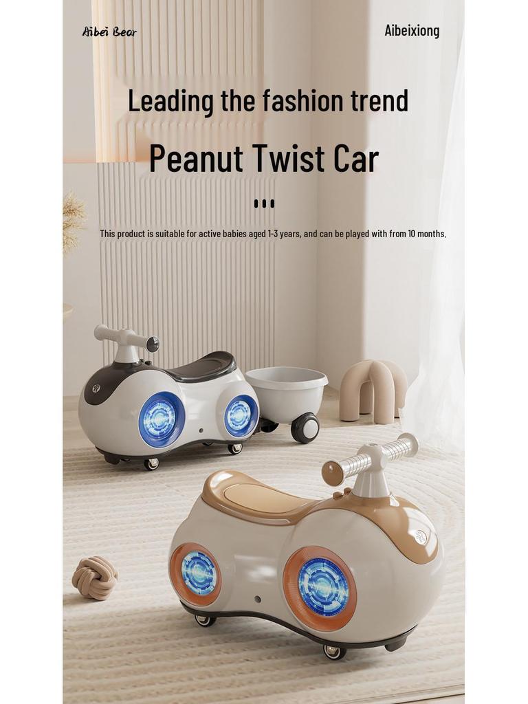 Celebritami schválené chodítko a balanční kolo pro miminka: Tiché, protipádové twist auto pro děti ve věku 1-3 roky