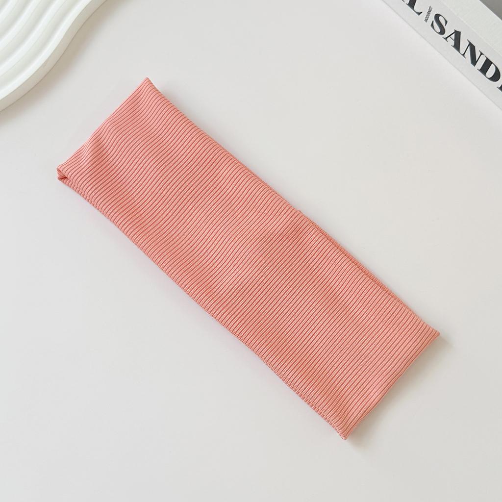 Threaded Hair Band Sports Yoga Sweat-absorbent Wide Headscarf Hair Band Female Joker Elastic Solid Color Headband Headdress