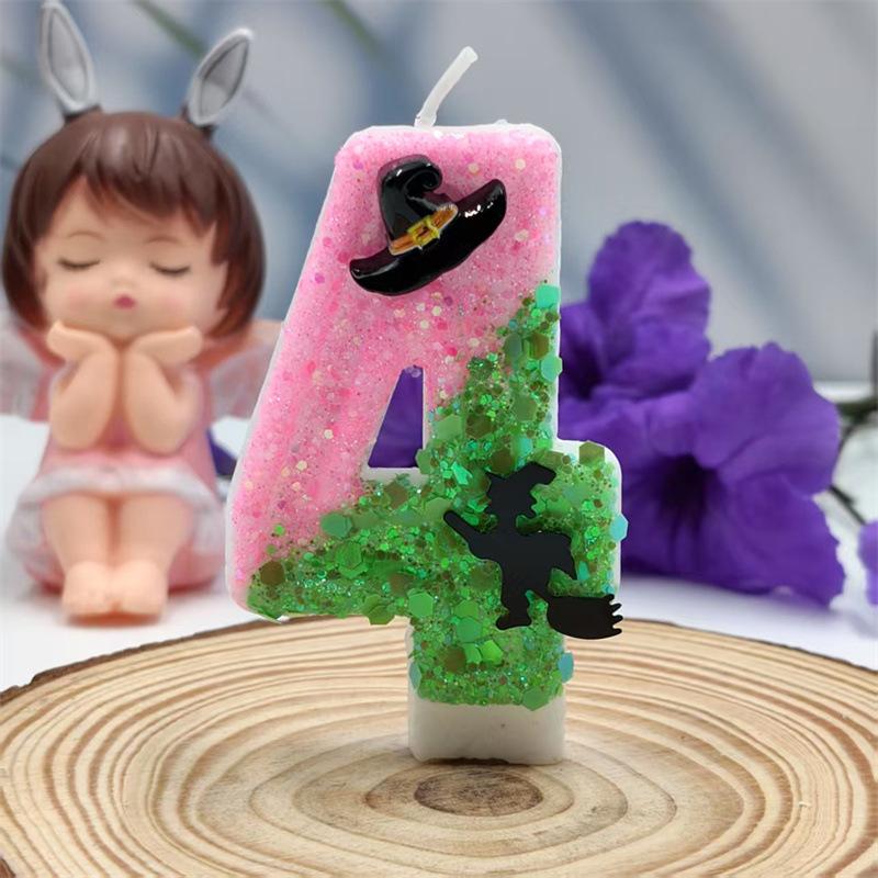 Witch Digital Candles and Digital Specifications Are Complete and Niche Exquisite Creative Design Birthday Cake Atmosphere