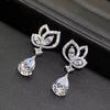 New Arrivals Fashion Luxury  Sterling Silver 5A Zircon Stud Earing Earrings for Women Party Gift Butterfly Design