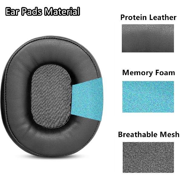 TaiZiChangQin RIG 800 HS Замена амбушюр Совместимы с Plantronics RIG 800 HS/RIG 800 LX/RIG 800 HD Игровые наушники Амбушюры Подушки для ушей Память