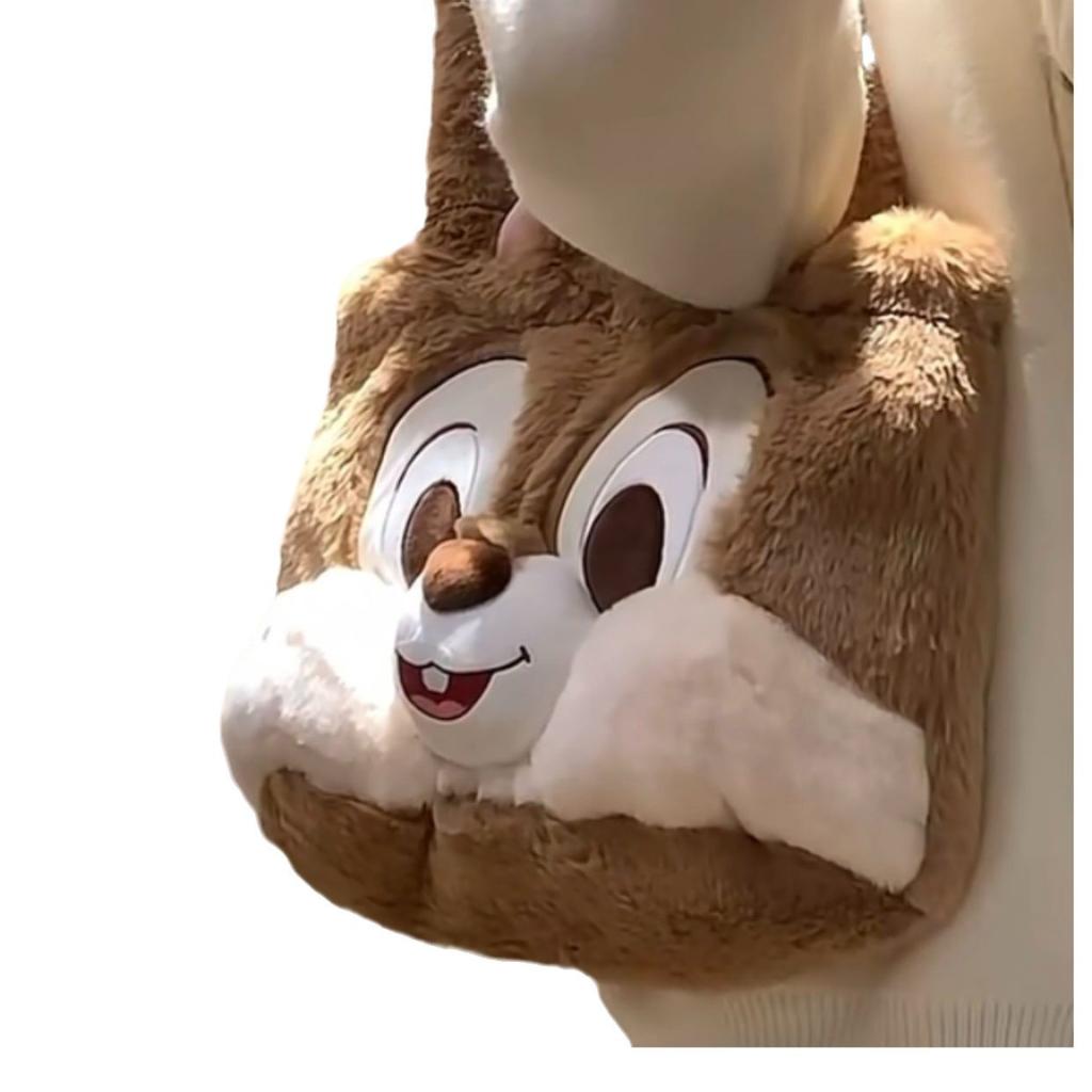 Fluffy Autumn and Winter Shoulder Bag Cute Bag Girl Soft Cute Chichtiti Plush Doll Bag Girl