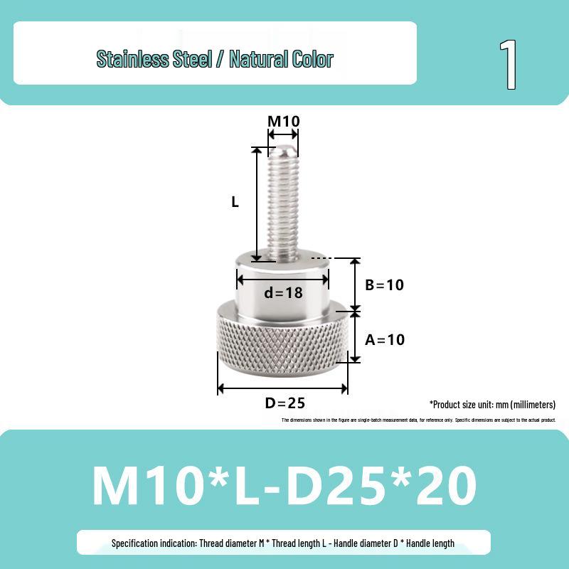 Hongkangming Stainless Steel Knurled Handle Bolt Screw M6/M8/M10