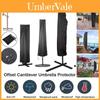 Durable Polyester Outdoor Umbrella Cover Waterproof Windproof Black Oxford Fabric
