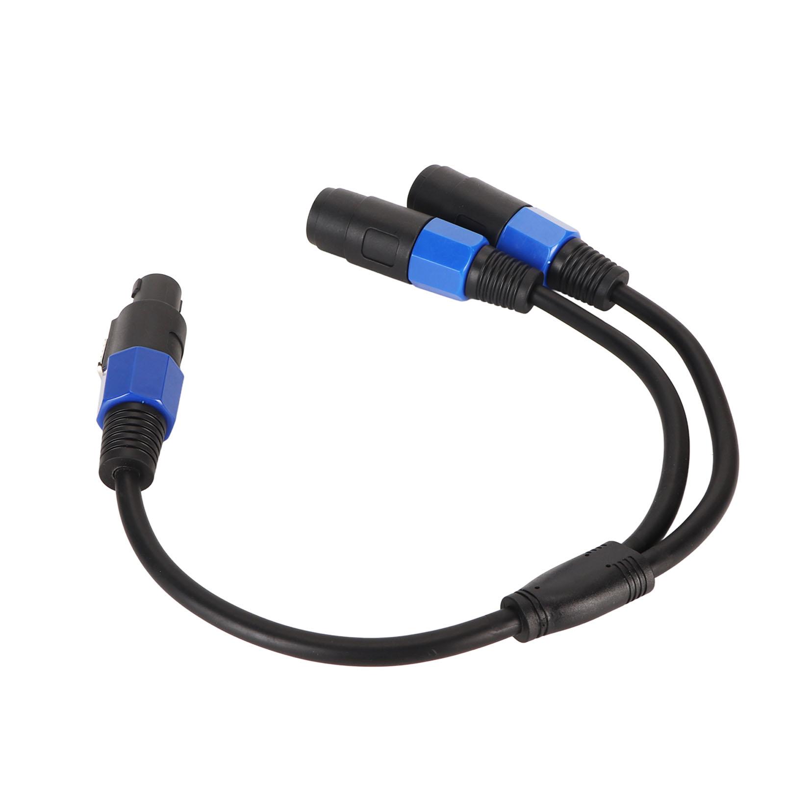 

Speaker Splitter Cable Professional Plug and Play Speaker Male to 2 Female Extension Cable for Stage Monitors Indoor