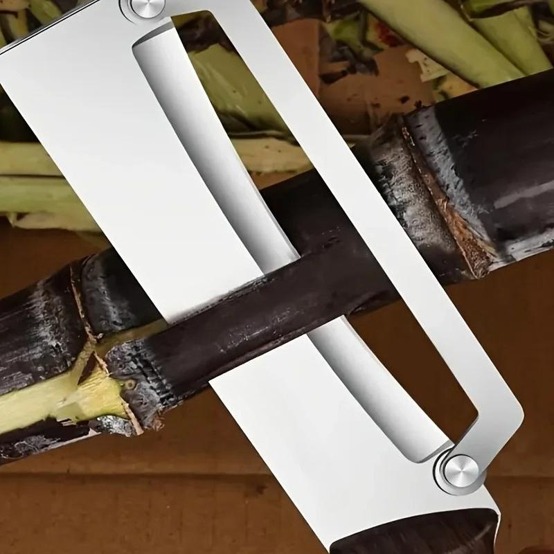 Multifunctional Stainless Steel Peeler With Wooden Handle For Peeling and Slicing Fruits Vegetables Durable and Smooth Operation