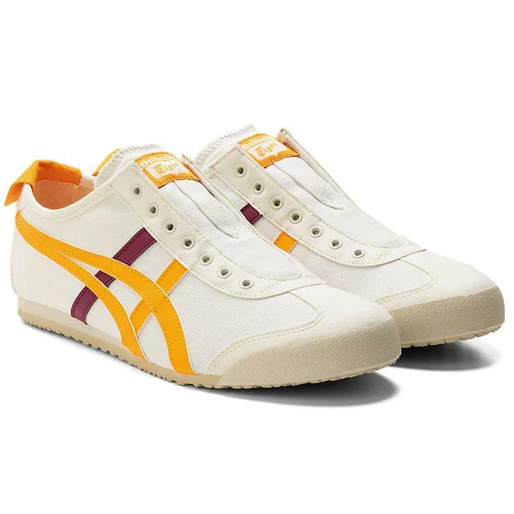 ONITSUKA TIGER Mexico 66 Comfortable Low-Top Running Shoes Unisex Sneaker White Yellow 1183A360-114