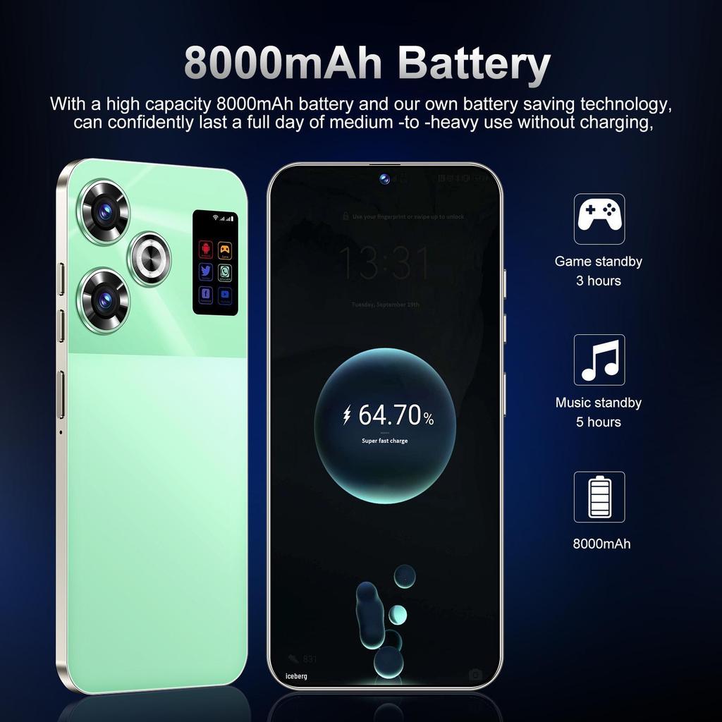S25 Ultra Android 5G Smartphone: 6.6" Large Screen, 2+16GB Memory