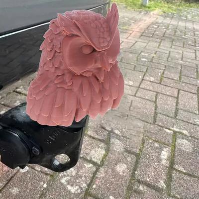 Fun Owl Design Trailer Hitch Cover Cap For Towball Coupling Dust Protector Funny Decoration For Car SUV Caravan Secure Hook