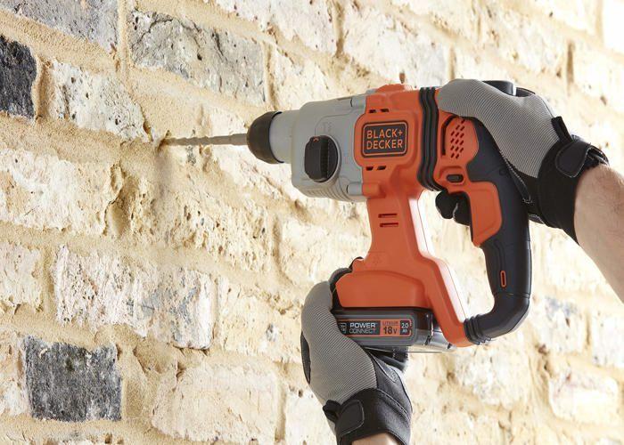 Klopboormachine sds - black and decker - bcd900b - 18 v - 1,2 j - zonder accu of lader