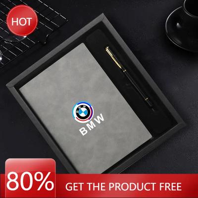 Estuche de Regalo Caliente 2025 PU Business Notebook+Bolígrafo Firma Juego Personalizado para el 50º Aniversario de BMW Serie 1 3 5 7 E83 F16 E70 Acc