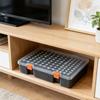 Big Capacity Battery Storage Case Holds 64 Normal And 36 Mini Batteries With Locking Lid For Easy Maintenance