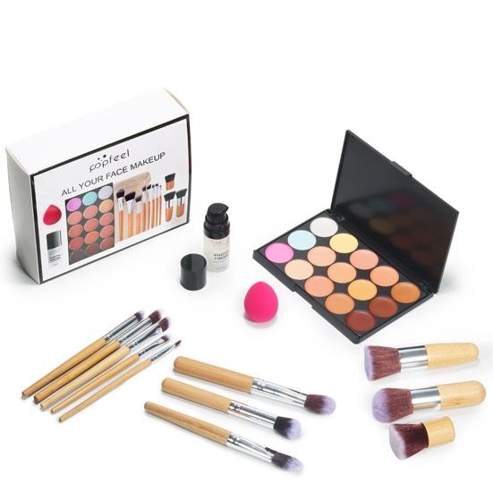 1 Set 40 Color Eyeshadow Palette Mascara Eyeshadow Brush Eyeliner Eyebrow Pencil Combo Set Beginners Shading Contouring Full Face Eye Make Up Tool