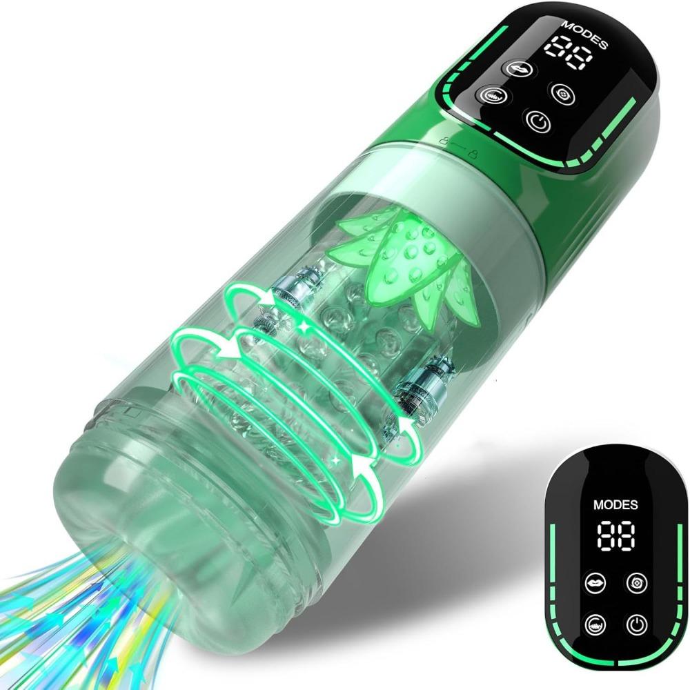 Telescopic Rotation Masturbator Cup Sucking Penis Pump Pocket Pussy Blowjob Sex Toys Stroker Piston Automatic Mastubator for Men